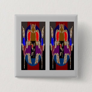 Art Graphics in fotografische cadeaus Vierkante Button 5,1 Cm