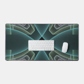 Art graphique géométrique fractal sarcelle moderne (Clavier et souris)