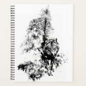 Art graphique Loup gris faune nature animale (Devant)