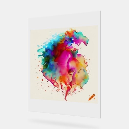 Art graphique moderne couleur eau (Angle)