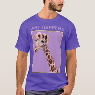 Art Happens Art Giraffe T-shirt