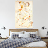 ART - HARRIET DAVIDSOHN - EEN STUDIE: MOEDERKINDER CANVAS AFDRUK (Insitu (Slaapkamer))