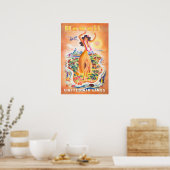 Art hawaïen Impression Hawaii Affiche de voyage Un (Cuisine)