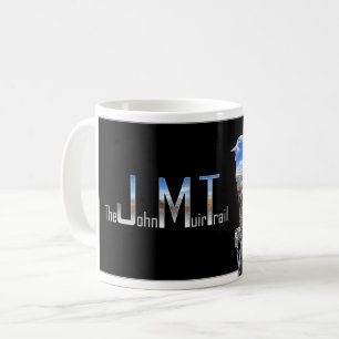Art - Hiker Silhouette - John Muir Trail Text Koffiemok