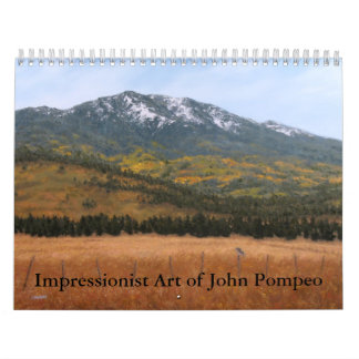 Art impressionniste de calendrier de John Pompeo