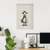 Art imprimable de canard de printemps, impression  (Bureau à domicile)