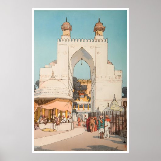 Art Indien Affiche de voyage Inde Impression de ru (Devant)