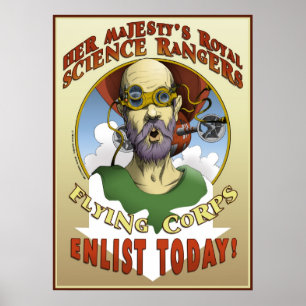 Art. Indienstneming van natuurkundigen Poster