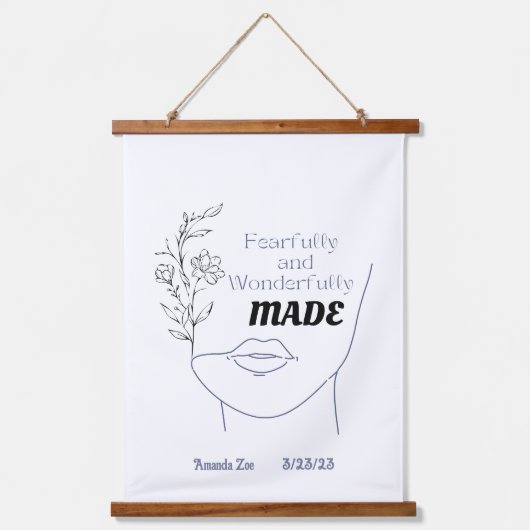 Art Inspirationnel Bois Suspendu Tapisserie (Recto)