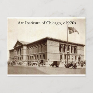Art Institute of Chicago, Vintage van de jaren 192 Briefkaart