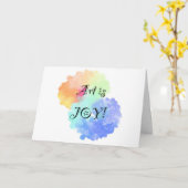 Art is Joy-kaart Kaart (Gele Bloem)