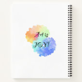 Art is Joy Notitieboek (Achterkant)