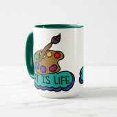 Art is Life Mug Mok (Voorkant links)