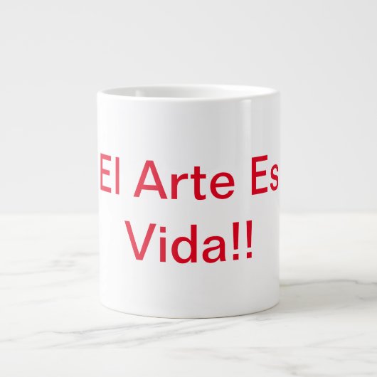 Art Is Life Specialty Mug Extra Grote Beker (Voorkant)