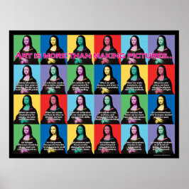 ART is meer dan afbeeldingen maken Poster