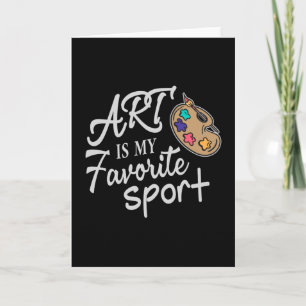 Art is mijn favoriete sport kaart