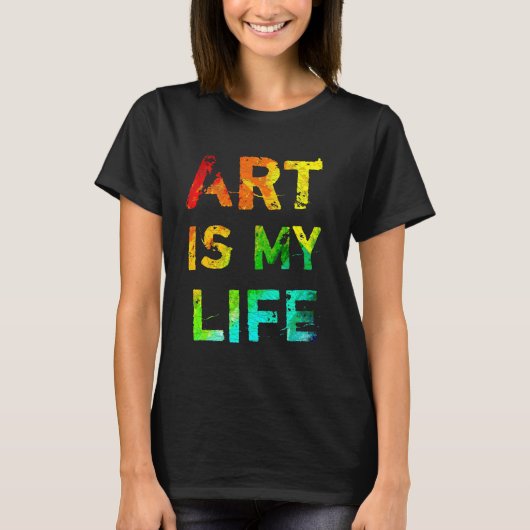 Art is mijn leven t-shirt (Voorkant)