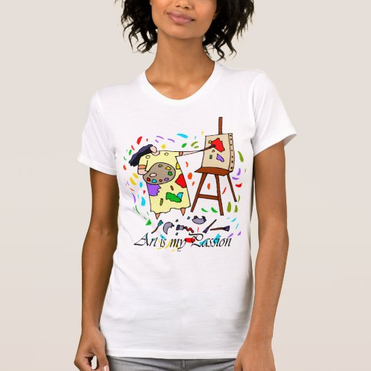 ART IS MIJN PASSIE T-SHIRT (Voorkant)