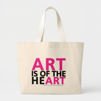 ART IS VAN HET HART GROTE TOTE BAG