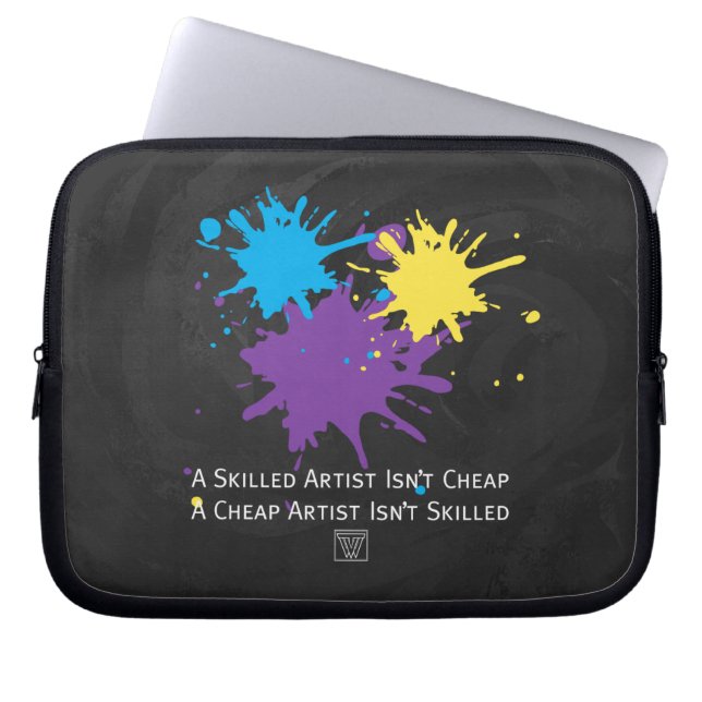 Art Isnt Cheap Laptop Sleeve (Voorkant)