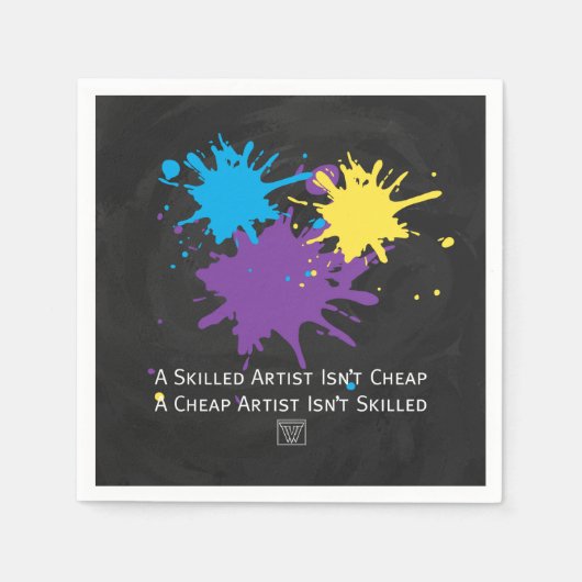 Art Isnt Cheap Servetten (Voorkant)