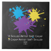 Art Isnt Cheap Tegeltje (Voorkant)