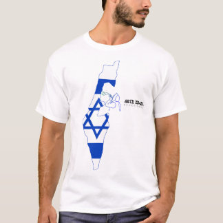 Art Israel Map of Israel With Shofar T-shirt