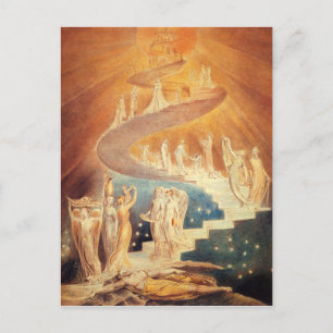 Art Jacobs ladder William Blake Briefkaart