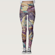 Art japonais Imprimer Motif de conception Leggings