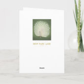 Art japonais vintage | Carte d'anniversaire Peacoc (Dos)