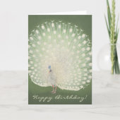 Art japonais vintage | Carte d'anniversaire Peacoc (Devant)