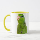 Art jaune de tasse de tasse de Parrotlet de vert (Gauche)
