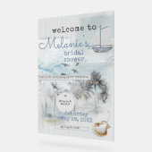 Art Journal Coastal Collage Bridal Shower Acryl Bord (Hoek)