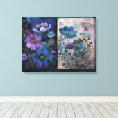 Art Journal Pagina's:  Blues Canvas Afdruk (Insitu (Houten vloer))