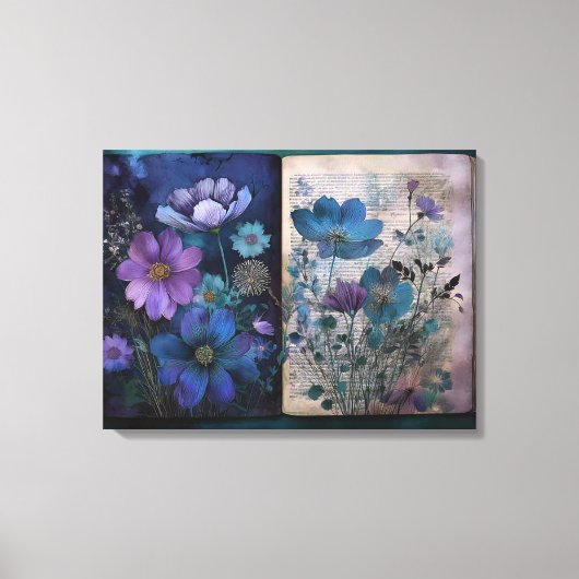 Art Journal Pagina's:  Blues Canvas Afdruk (Voorkant)