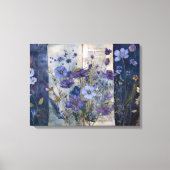 Art Journal Pagina's: Vervaagde Blues Canvas Afdruk (Voorkant)