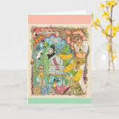 Art Kaart - "DancingLady" (Gele Bloem)