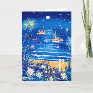 Art Kaart: Moonlight en liefde. Kaart