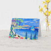 Art Kaart: Sailing Home, Tresco Kaart (Gele Bloem)