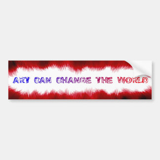 ART KAN DE WERELD VERANDEREN BUMPERSTICKER