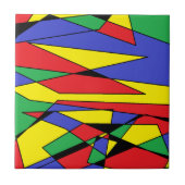 Art Kleur Keramische Tegel Tegeltje (Voorkant)