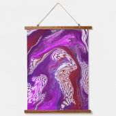 Art Liquide Violet Suspendu Tapisserie (Recto)