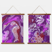 Art Liquide Violet Suspendu Tapisserie (Double)