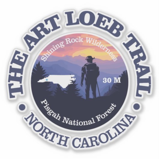 Art Loeb Trail (rd2) Sticker (Voorkant)
