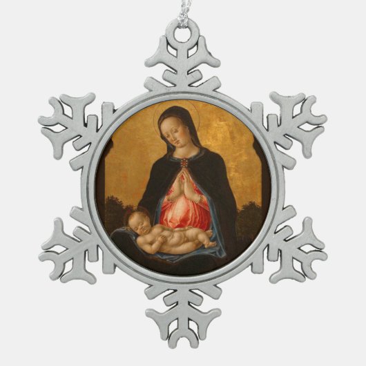 Art Madonna & Enfant ornement de Noël (Devant)