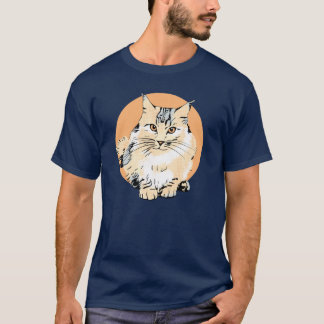 Art Main Coon Cat grafisch ontwerp Oversized T-shirt