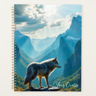Art Majestueux du Loup de Montagne