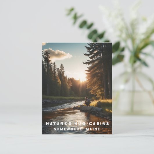 *~* Art Man Vist Stream Natuur AP49 Briefkaart (Staand voorkant)