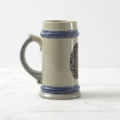 art mandala noir sur un grand mug (Gauche)