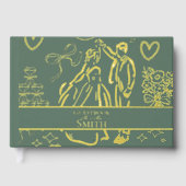 Art Mariage Dessin à main verte classique (Recto)